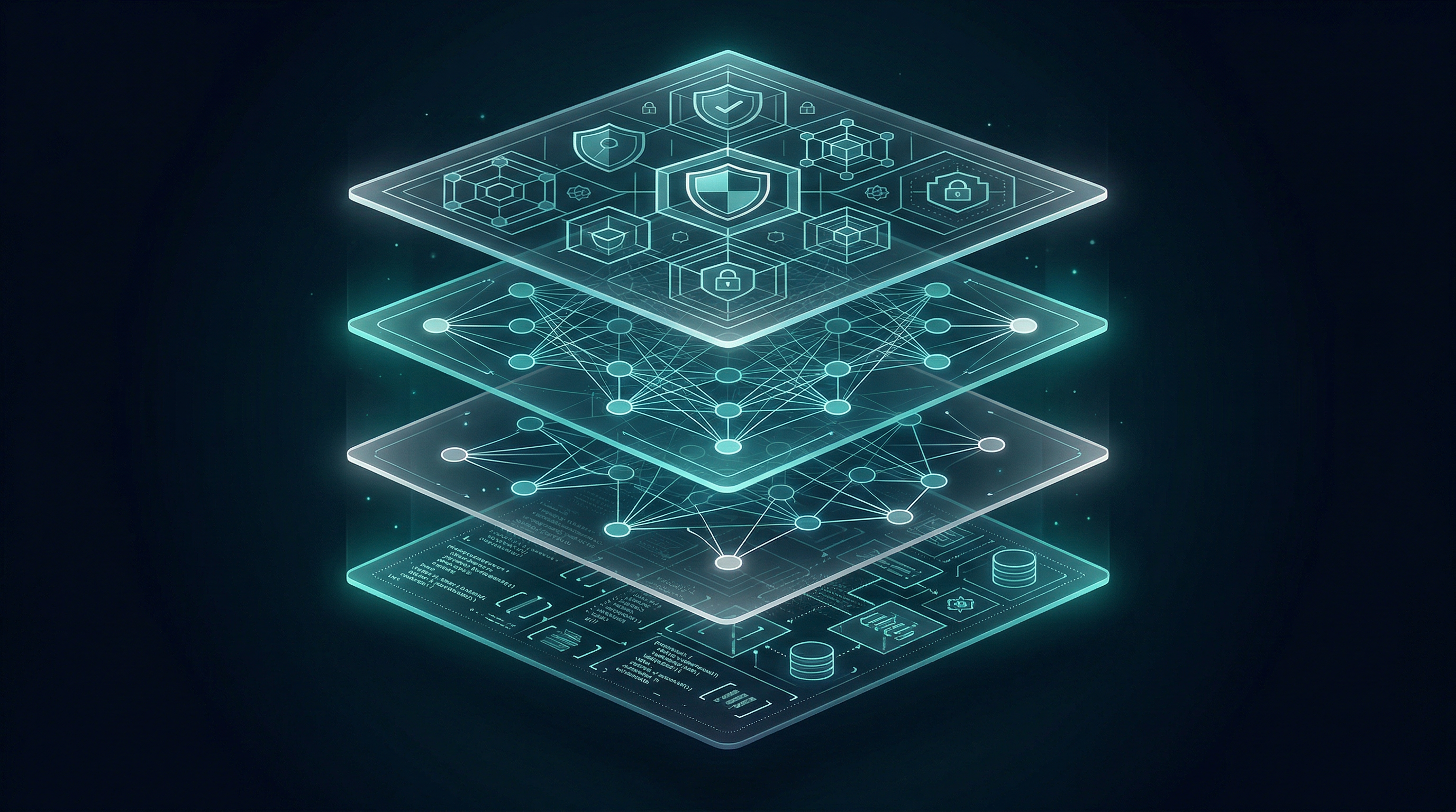 CoderOps architecture visualization showing four interconnected planes